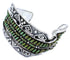 Sterling Silver Turquoise Jewelry Water Waves Cuff Bracelet RS75368